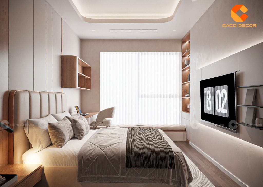 Thiết kế không gian nội thất phòng ngủ 3 ấm cúng
