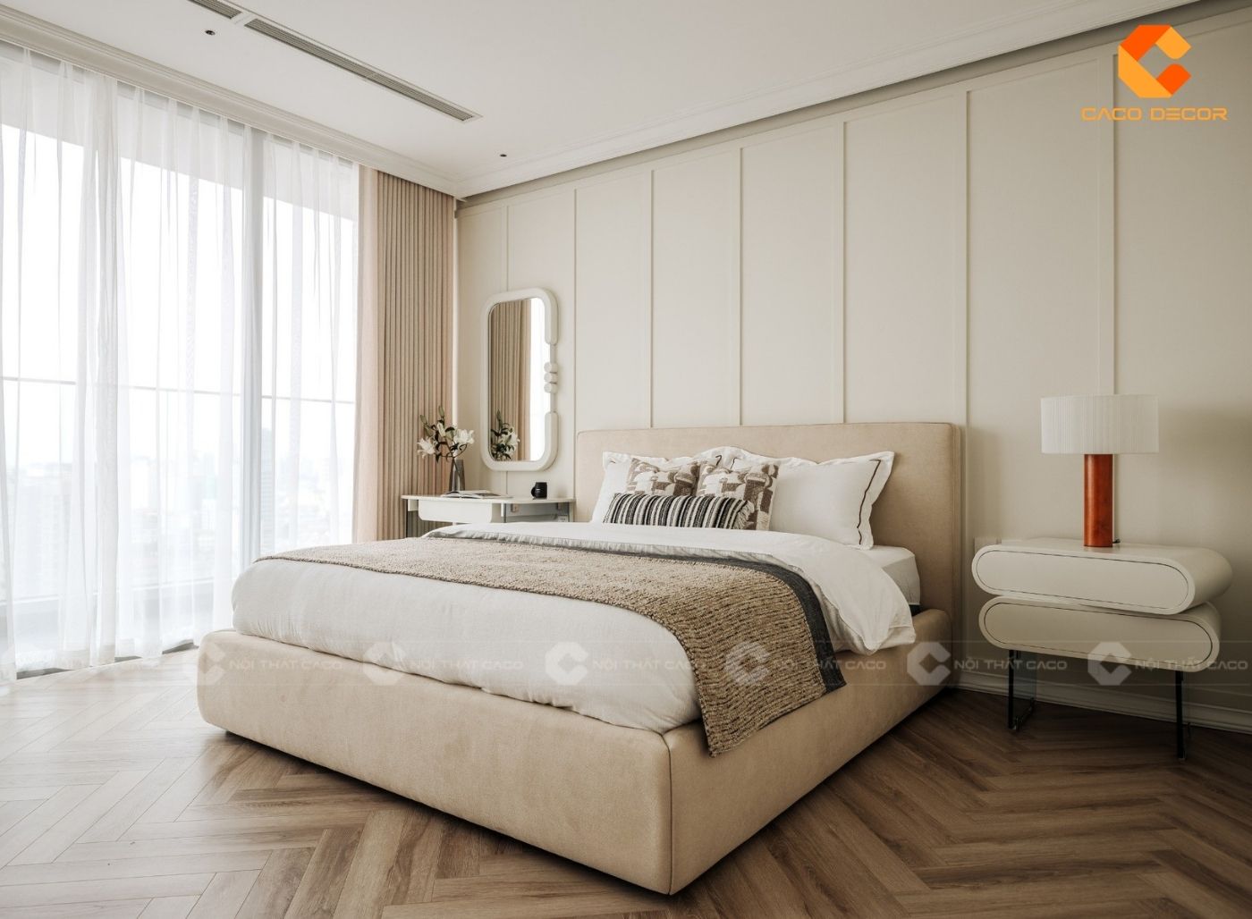 Thiết kế phòng ngủ tận dụng ánh sáng tự nhiên từ cửa sổ