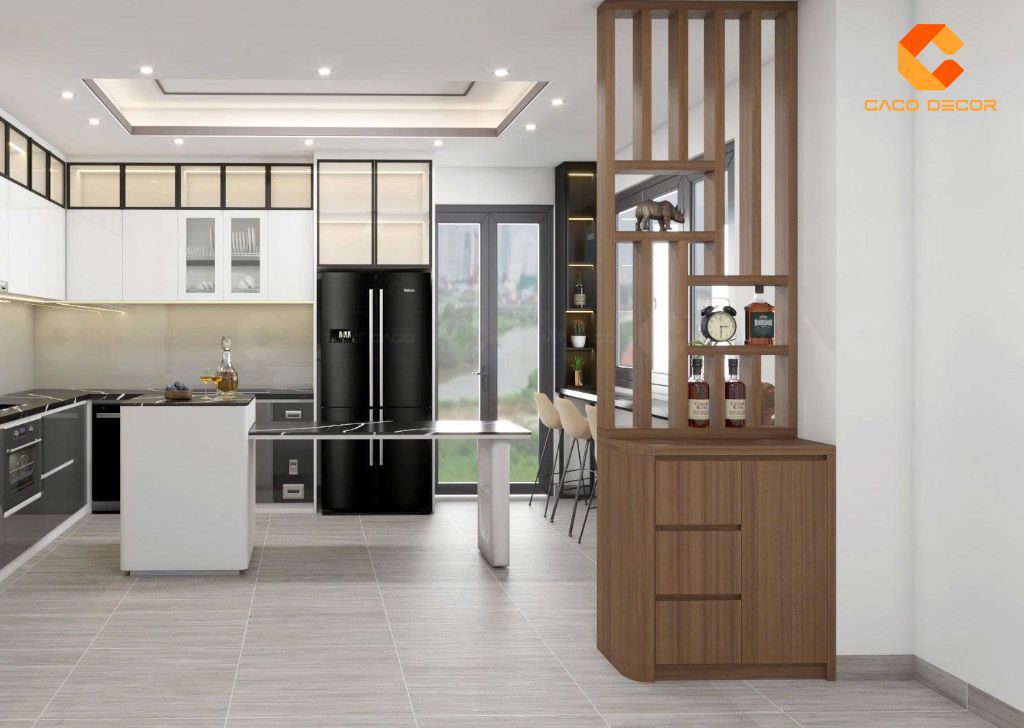 Thiết kế quầy bar hiện đại sang trọng cho căn bếp