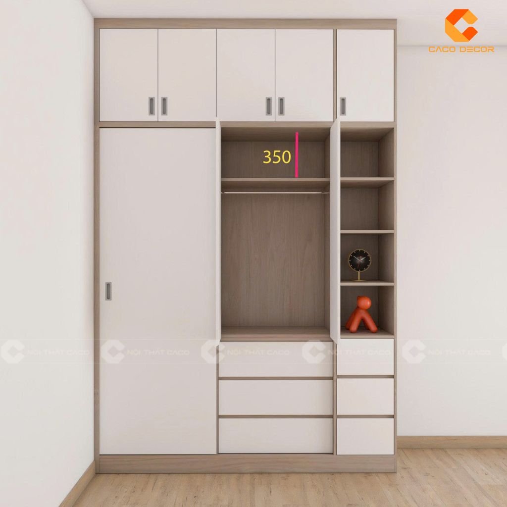 Hình thiết kế 3D tủ quần áo theo yêu cầu của anh Tú