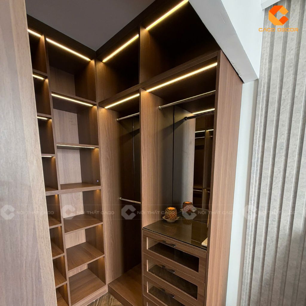 Ảnh chụp thực tế tủ phòng ngủ thiết kế theo yêu cầu