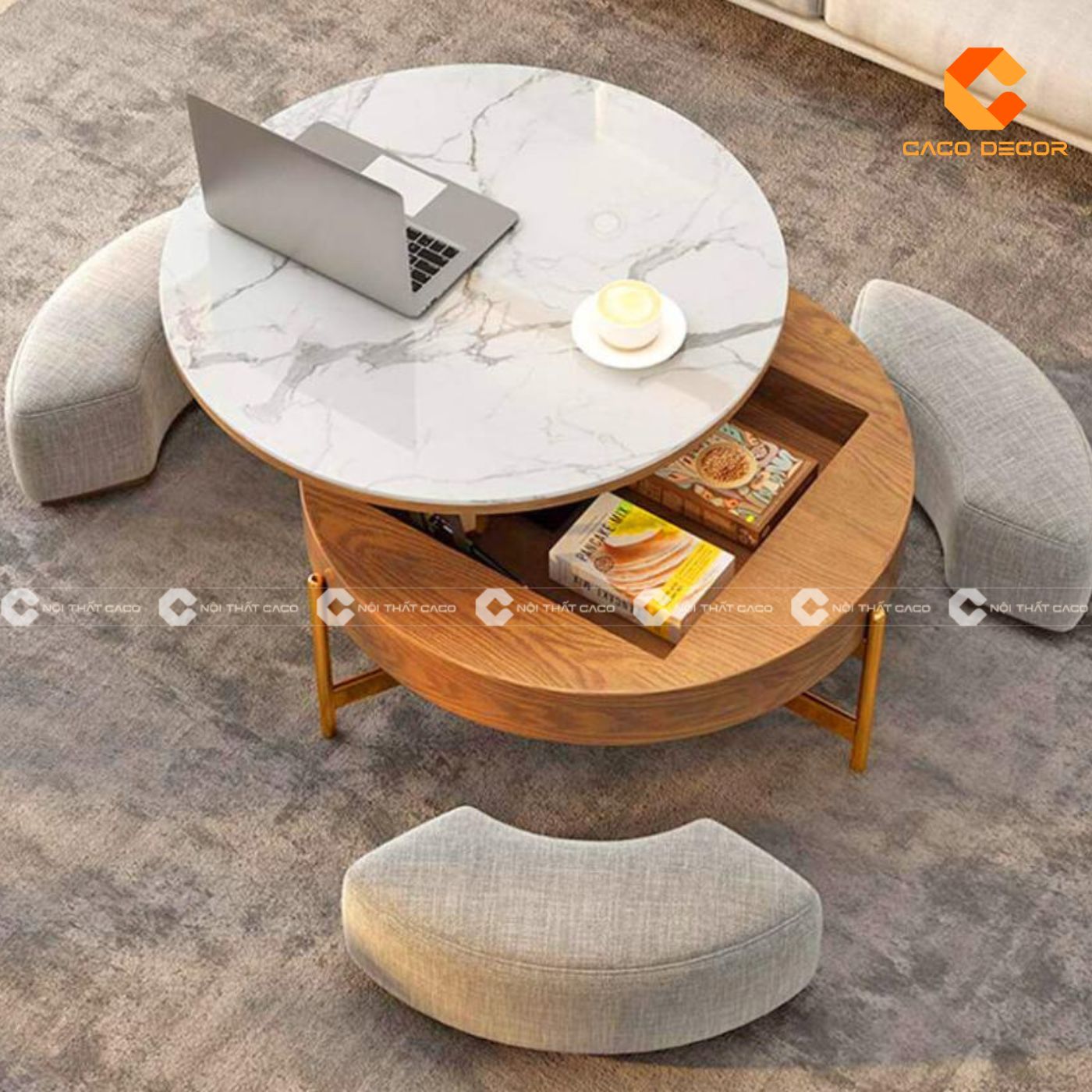 Bàn trà giá rẻ mẫu số 03 tại phòng khách gia đình