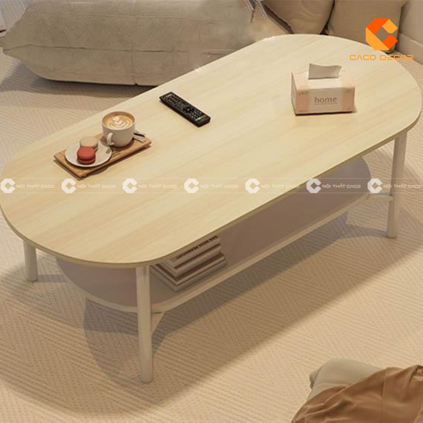 Bàn trà giá rẻ mẫu số 01 tại phòng khách gia đinh