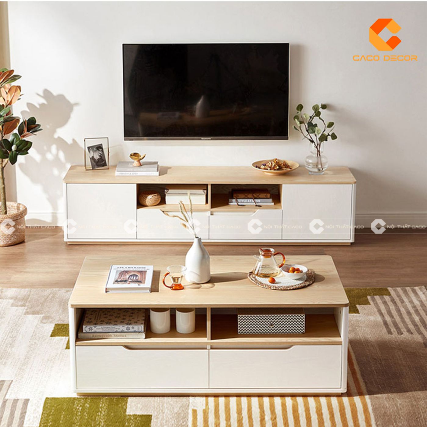 Bàn trà giá rẻ mẫu số 04 tại phòng khách gia đình