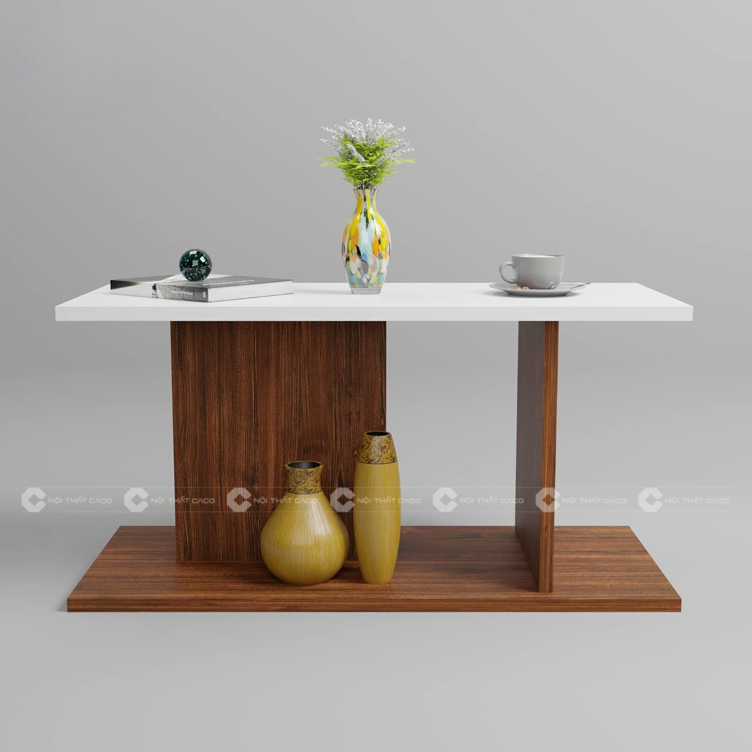 Bàn Trà Gỗ MDF Thiết Kế Thanh Lịch, Tối Giản - BT012 4