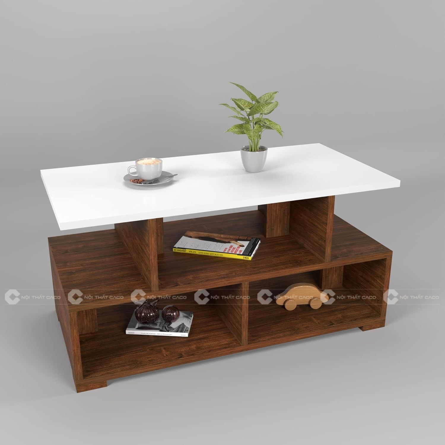 Bàn Trà Gỗ MDF Thiết Kế Tinh Tế, Thanh Lịch, Hiện Đại - BT011 5
