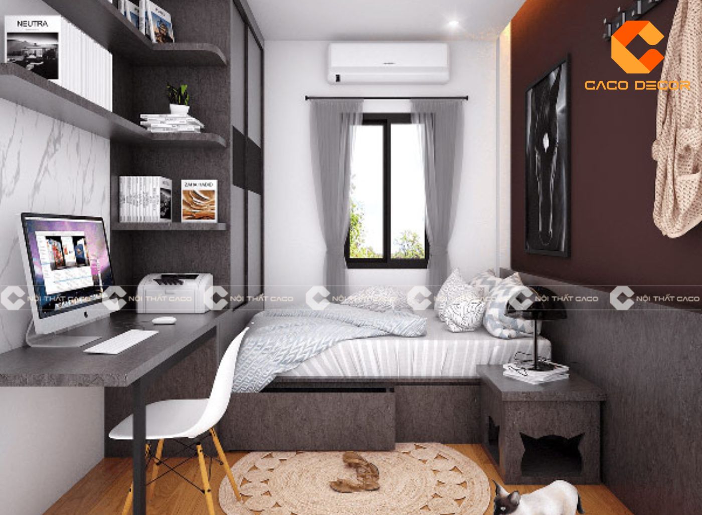 10+ cách sắp xếp phòng ngủ nhỏ “đẹp - gọn - rộng 2