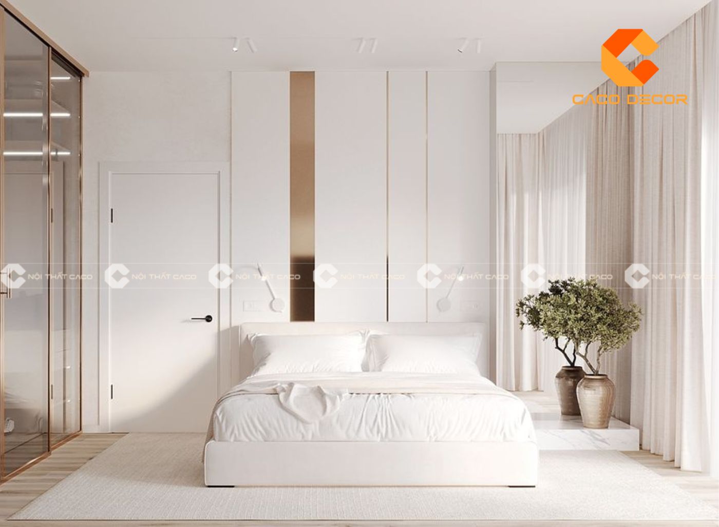 101+ mẫu thiết kế phòng ngủ màu trắng tinh tế và thanh lịch 14