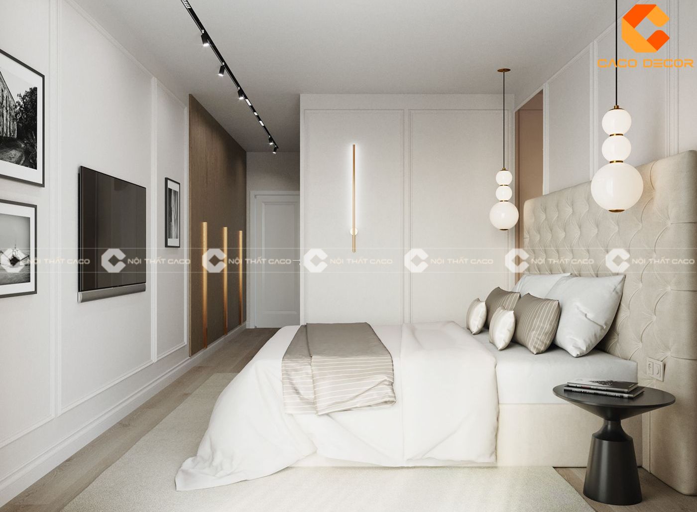 101+ mẫu thiết kế phòng ngủ màu trắng tinh tế và thanh lịch 9