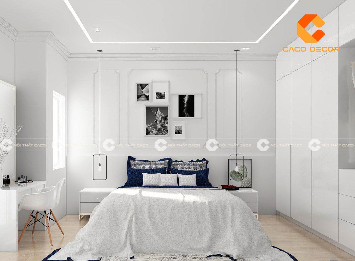101+ mẫu thiết kế phòng ngủ màu trắng tinh tế và thanh lịch 11