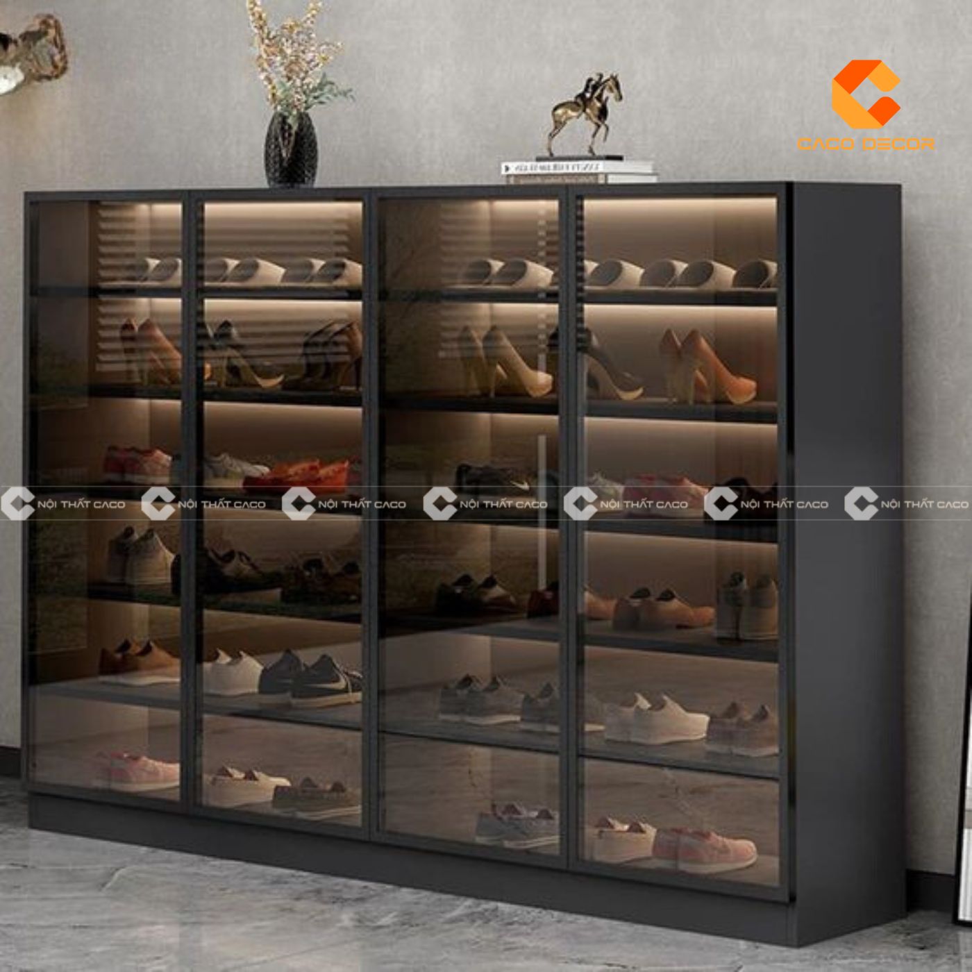 Hơn 99+ mẫu tủ giày cánh kính đẹp, hiện đại nhất tại TP.HCM 2