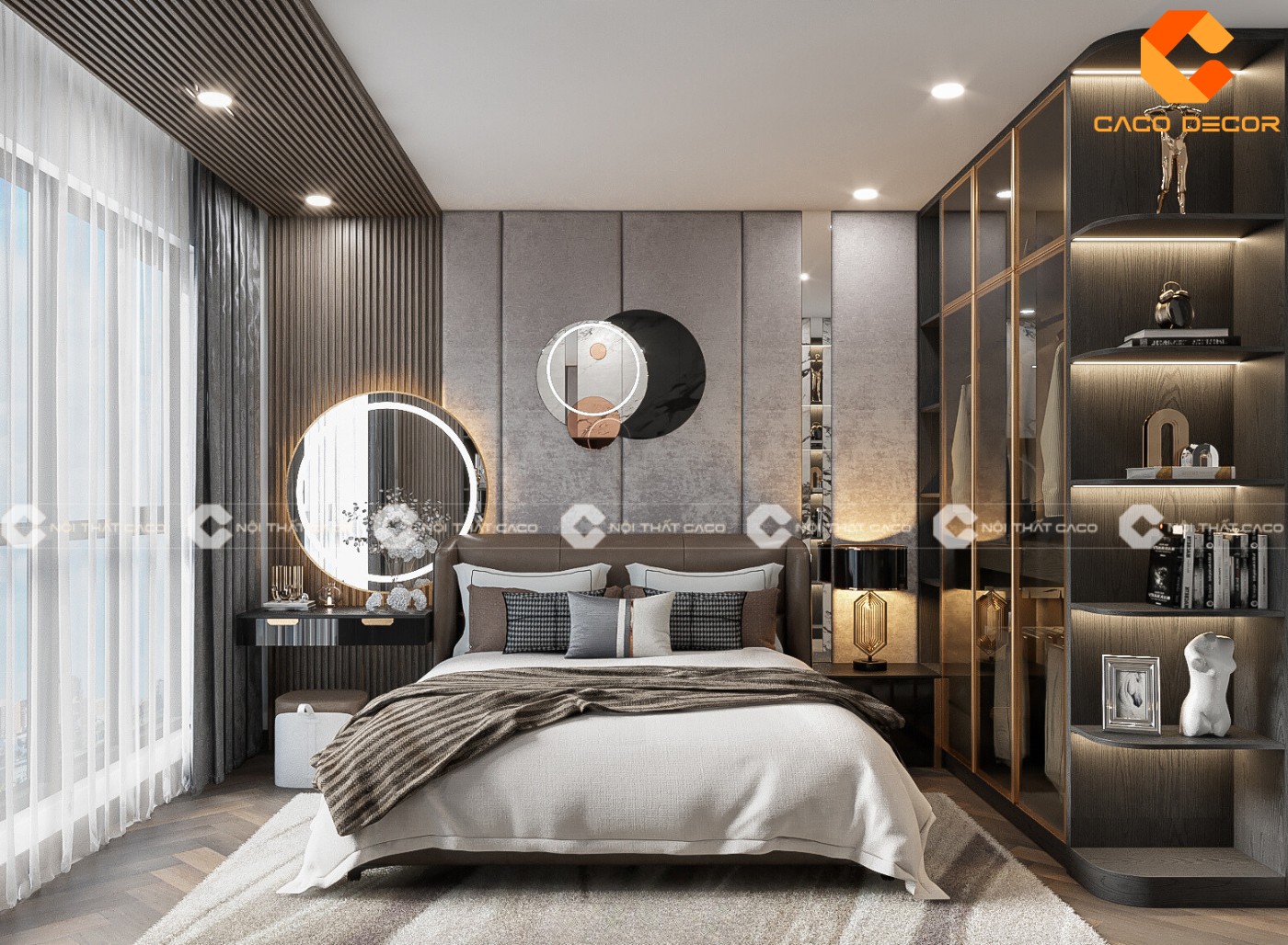 Phòng ngủ màu xám - xu hướng thiết kế hot trend cho năm 2024 4