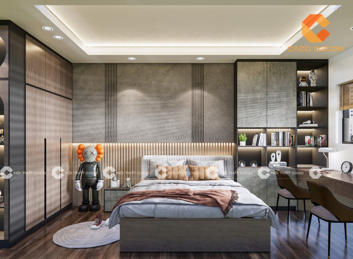 Phòng ngủ màu xám - xu hướng thiết kế hot trend cho năm 2024 9