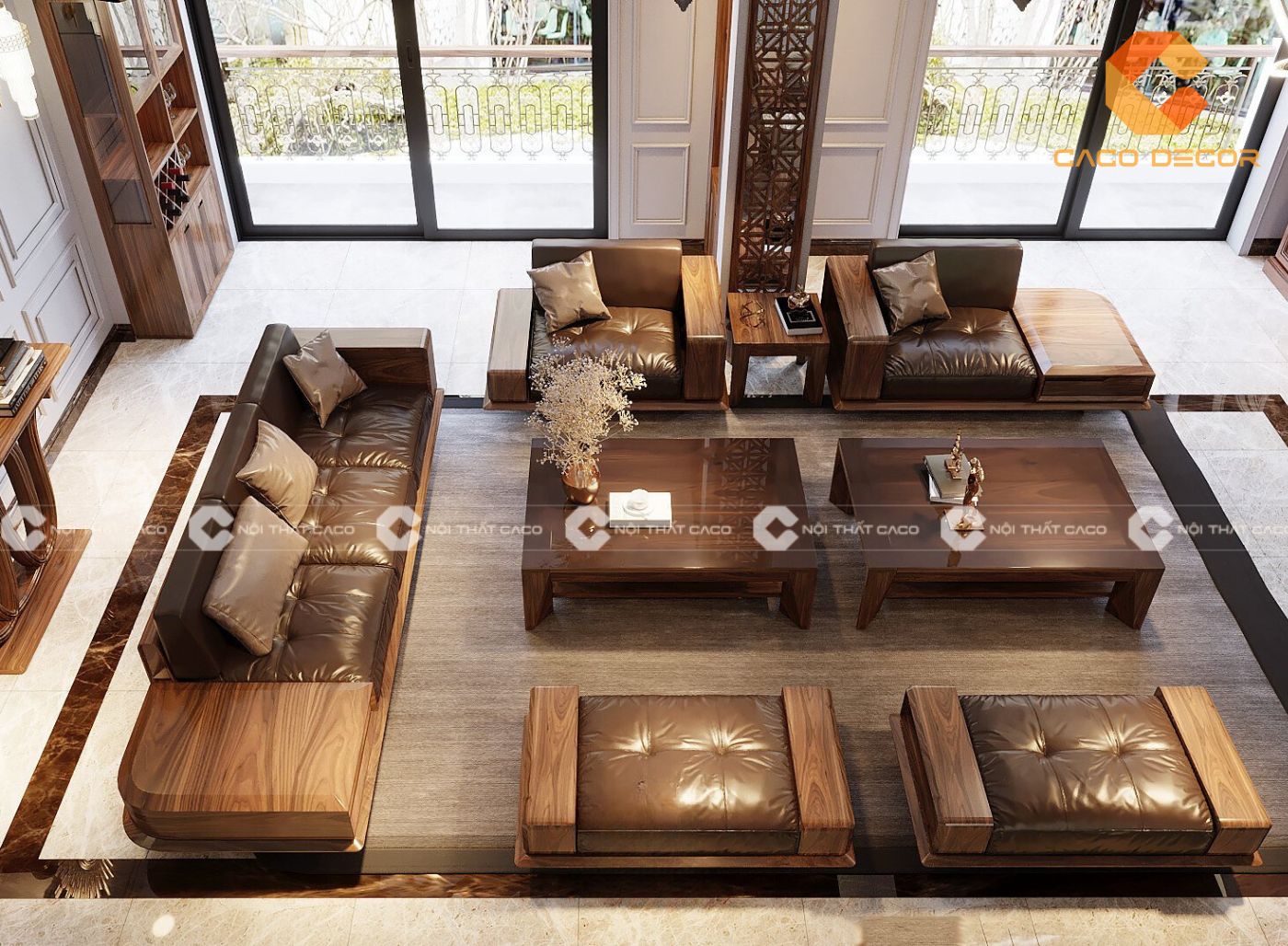 Sofa gỗ cao cấp - kiến tạo không gian sống thời thượng 3