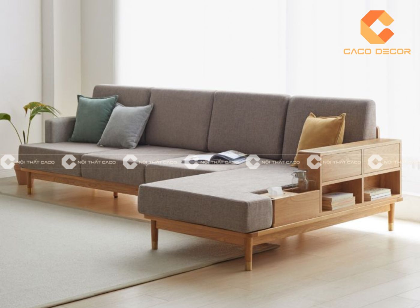 TOP 10 mẫu sofa gỗ đơn giản, kiểu dáng tinh tế - nhìn là mê 9