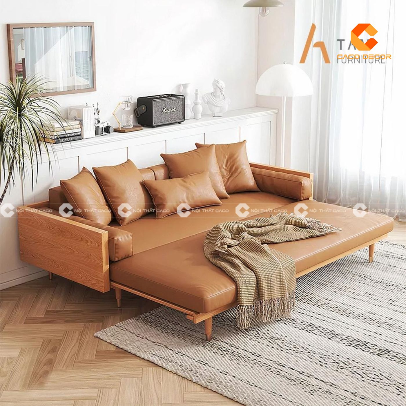 Sofa gỗ hiện đại lựa chọn hoàn hảo cho phòng khách chung cư 14