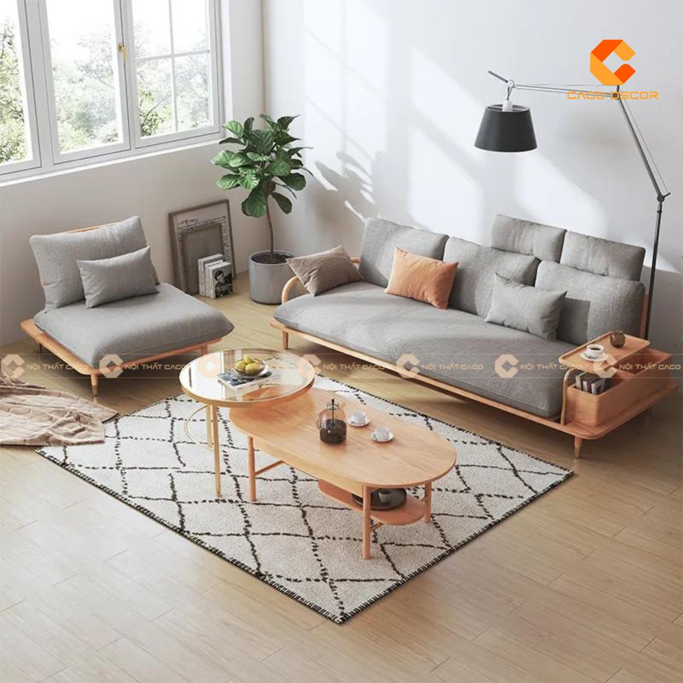 Sofa gỗ hiện đại lựa chọn hoàn hảo cho phòng khách chung cư 7