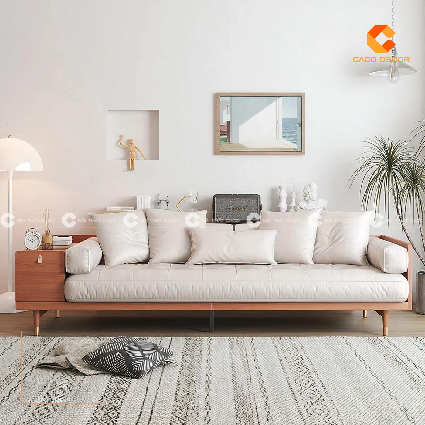 Sofa gỗ hiện đại lựa chọn hoàn hảo cho phòng khách chung cư 2