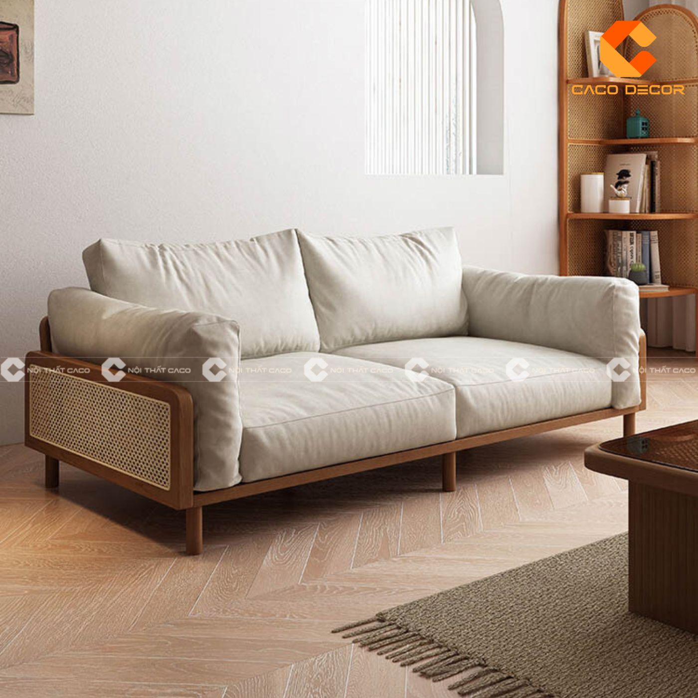 Sofa gỗ hiện đại lựa chọn hoàn hảo cho phòng khách chung cư 4