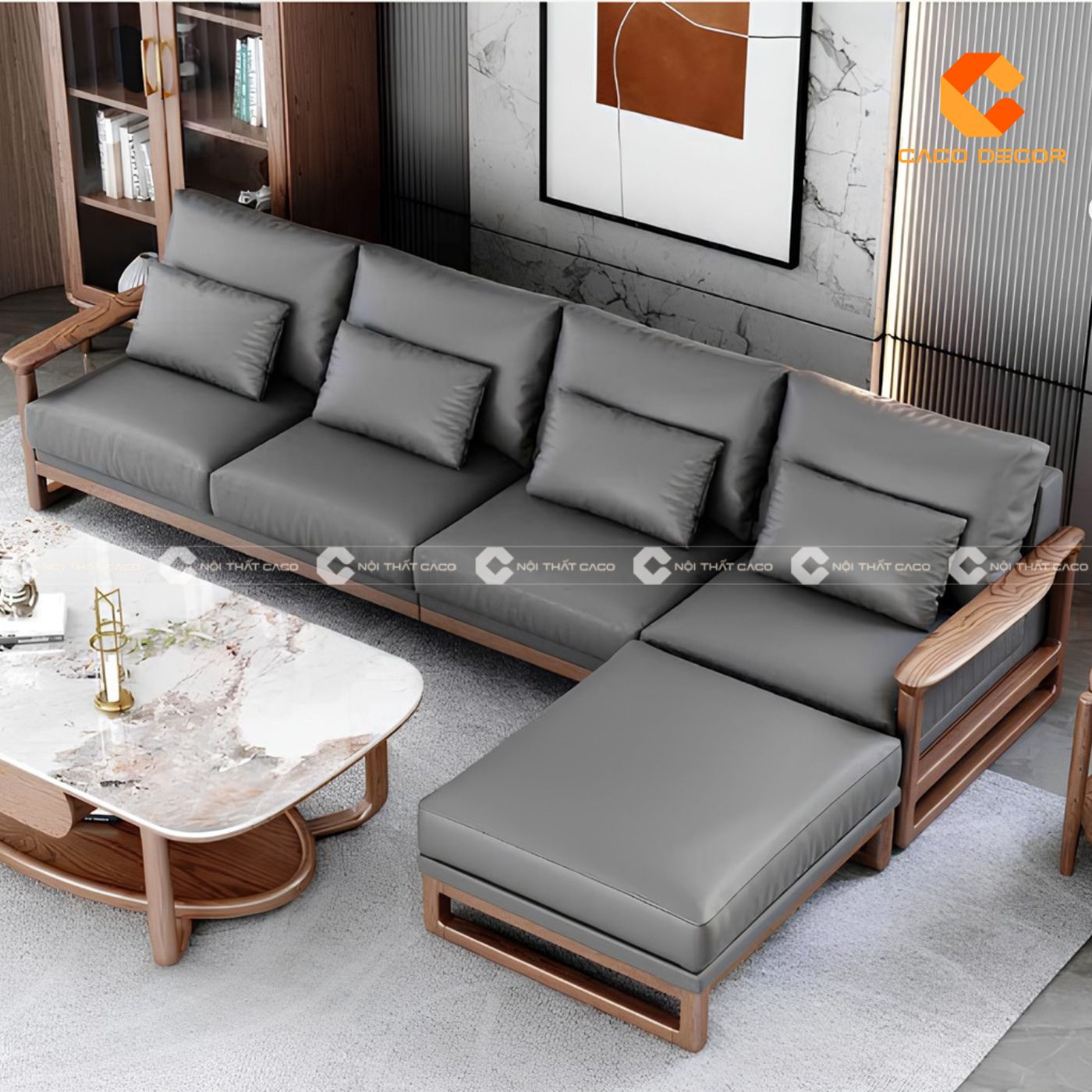 Sofa gỗ hiện đại lựa chọn hoàn hảo cho phòng khách chung cư 10