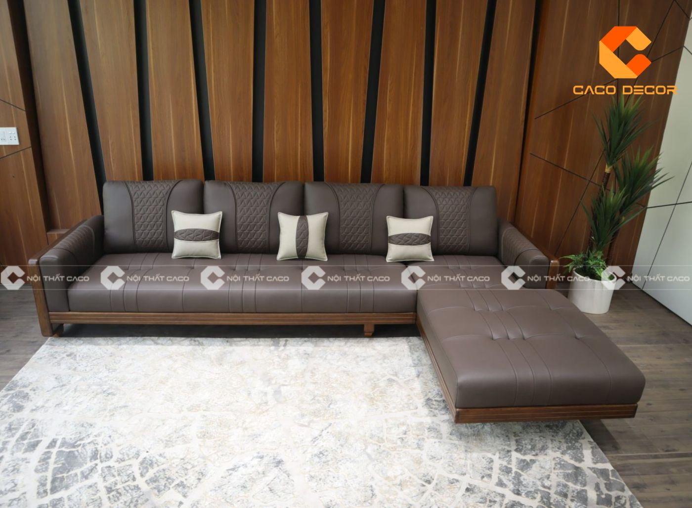 189+ mẫu ghế sofa góc gỗ sồi phù hợp cho phòng khách nhỏ 13