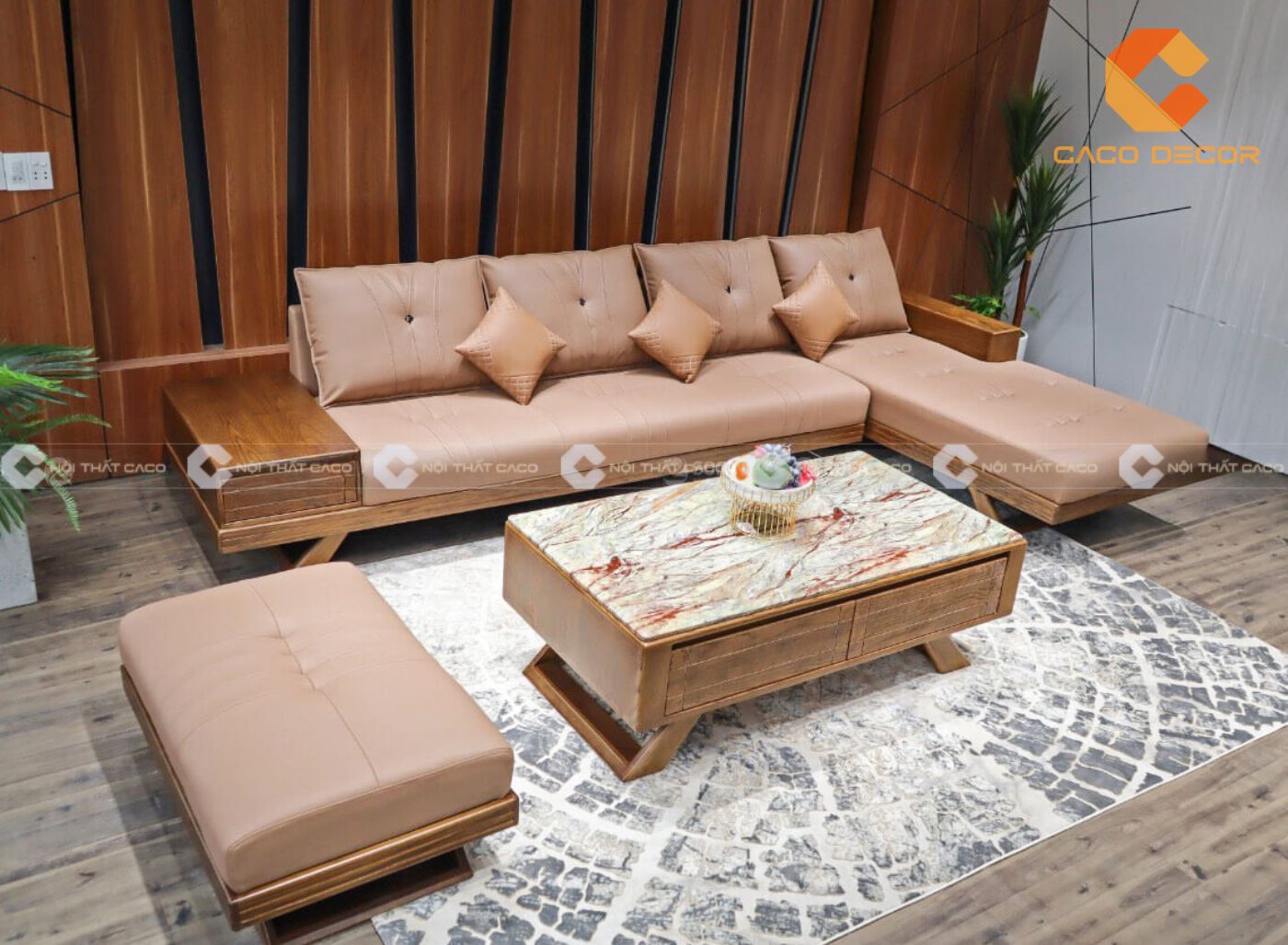 189+ mẫu ghế sofa góc gỗ sồi phù hợp cho phòng khách nhỏ 1