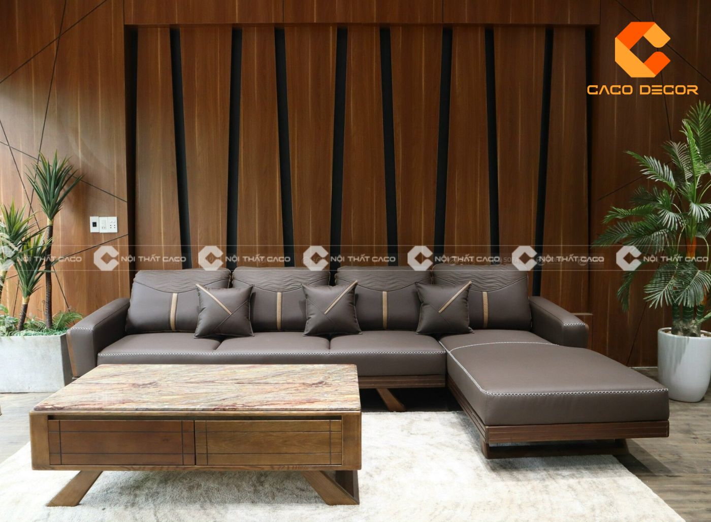 189+ mẫu ghế sofa góc gỗ sồi phù hợp cho phòng khách nhỏ 2