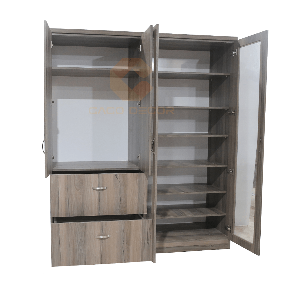 Tủ quần áo cánh kính màu nếp cao cấp tại CACO DECOR 2