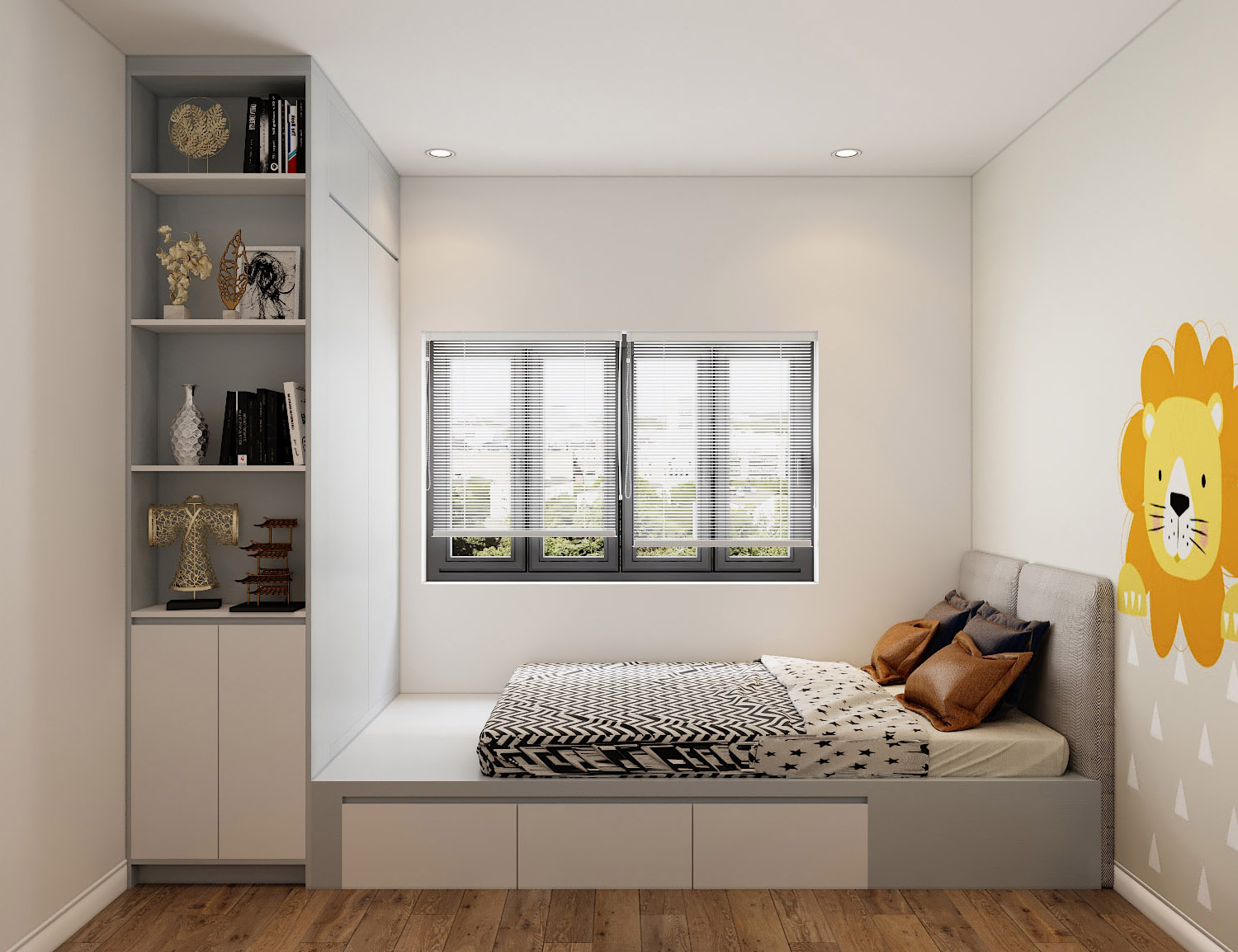 Ý tưởng trang trí phòng ngủ nhỏ 3m2 tối ưu công năng và thẩm mỹ cao 7