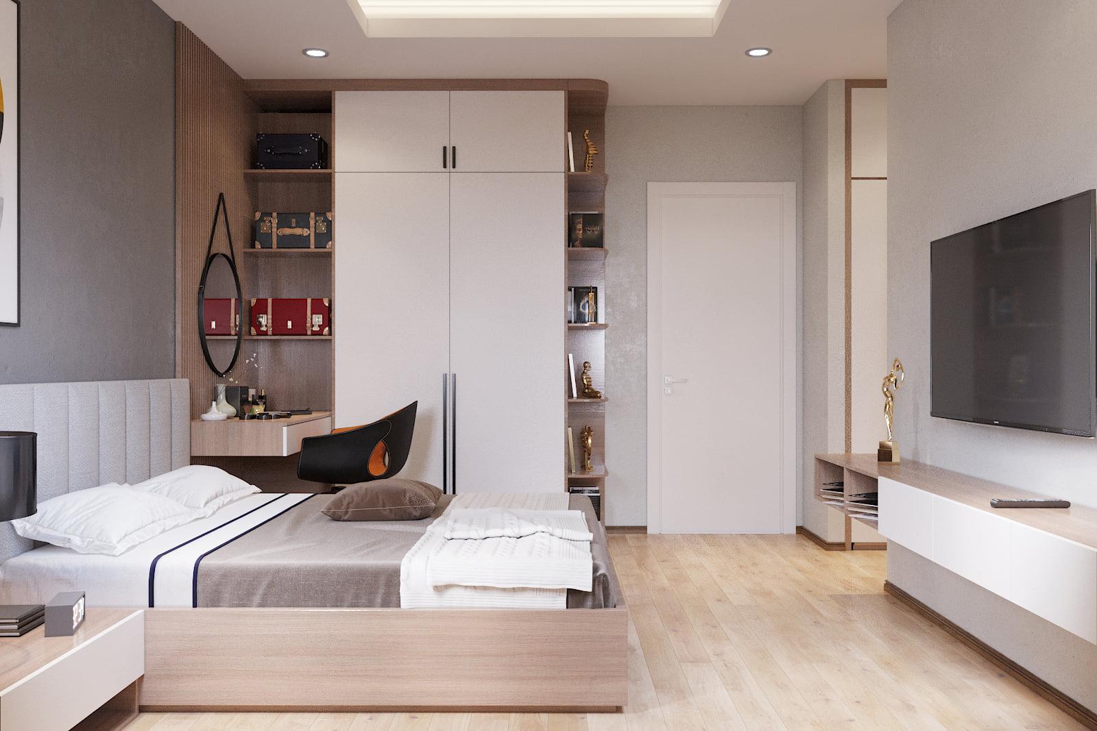  Nguyên tắc thiết kế phòng ngủ chung cư hiện đại, tối ưu diện tích và công năng sử dụng 2