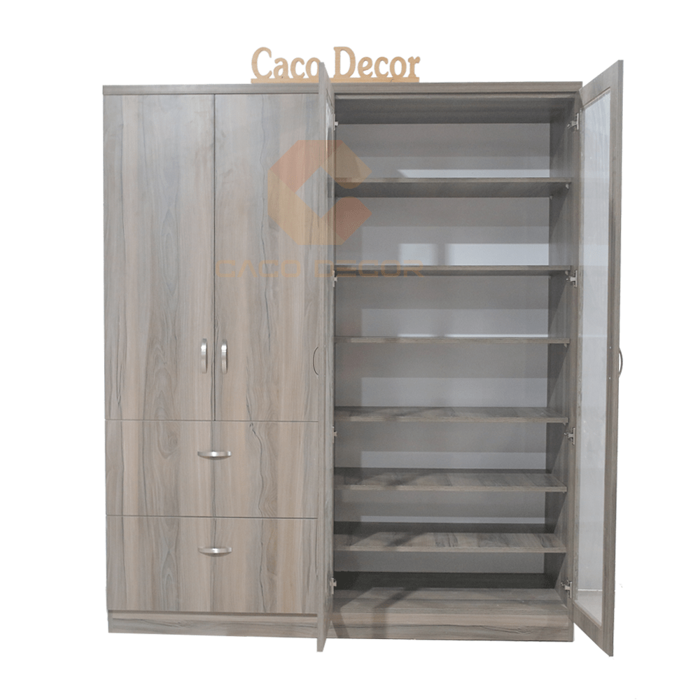 Tủ quần áo cánh kính màu nếp cao cấp tại CACO DECOR 1