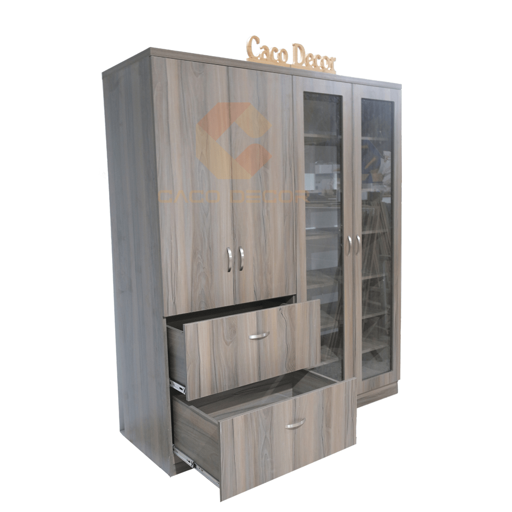 Tủ quần áo cánh kính màu nếp cao cấp tại CACO DECOR 3