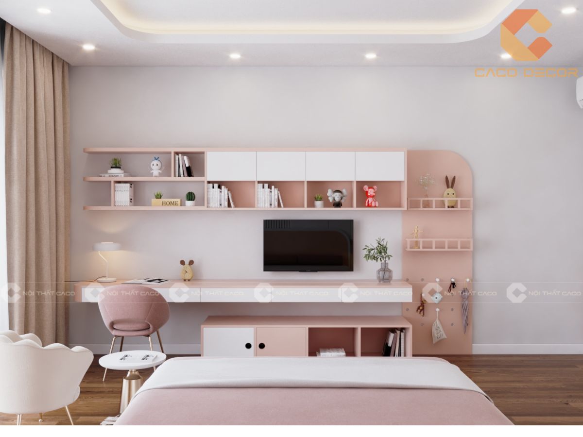 Combo Nội Thất Phòng Ngủ Trẻ Em Cho Bé Gái - PNTE01 4