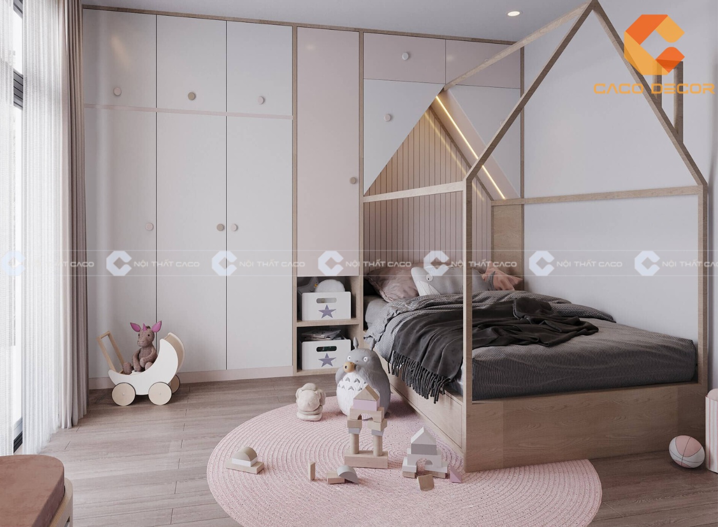 50 thiết kế nội thất phòng ngủ trẻ em đơn giản, cực đẹp 2024 10