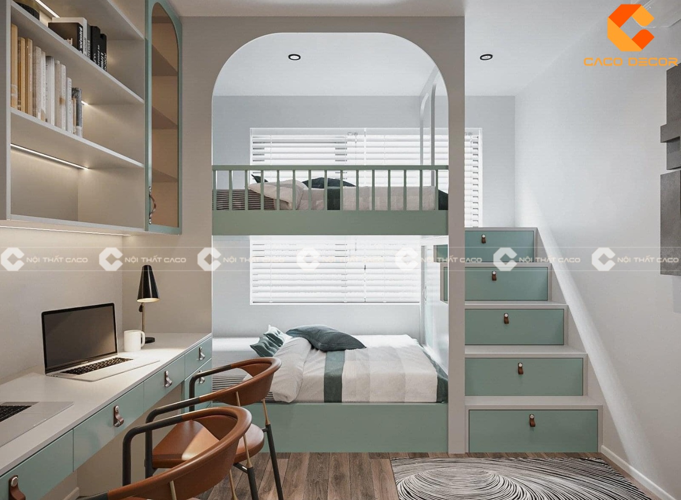 50 thiết kế nội thất phòng ngủ trẻ em đơn giản, cực đẹp 2024 3