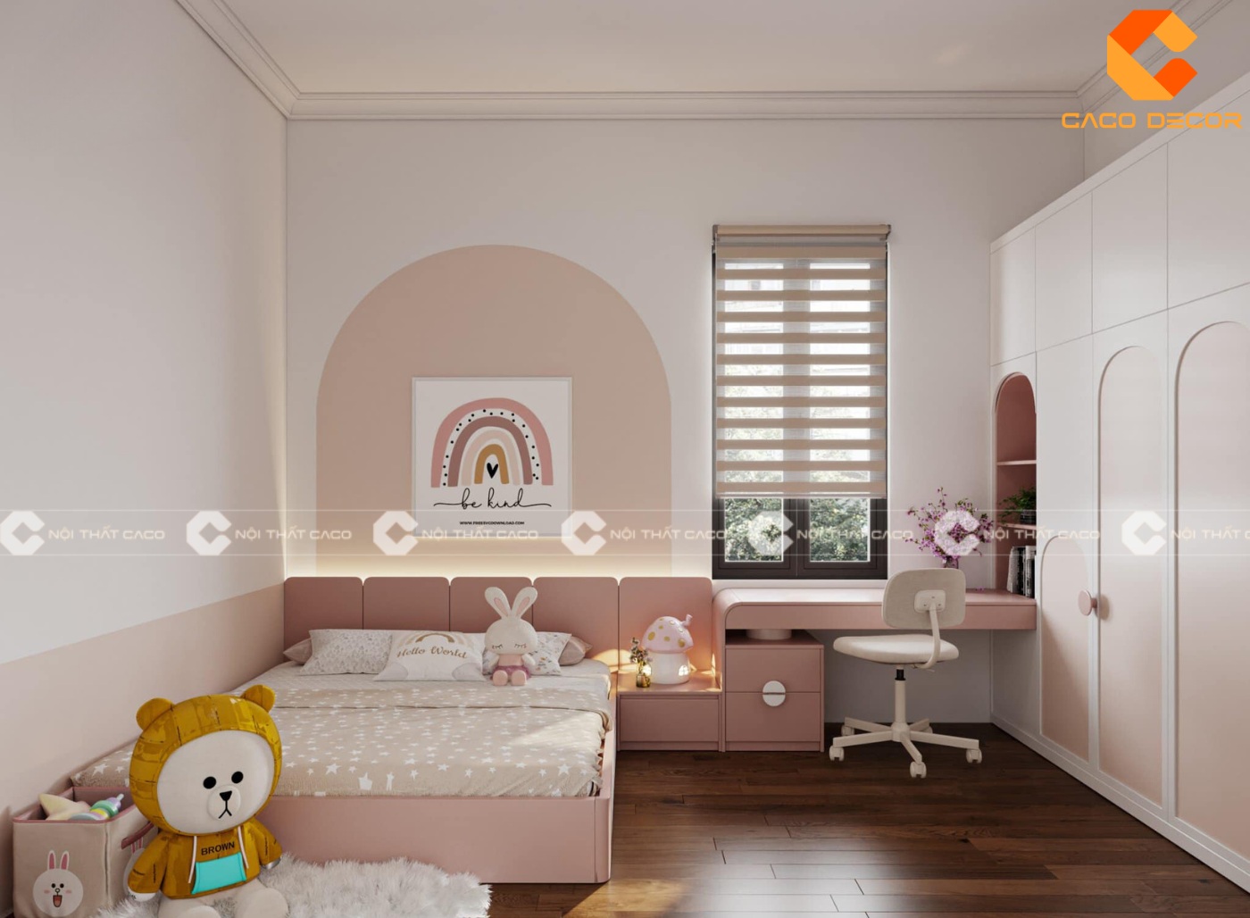 50 thiết kế nội thất phòng ngủ trẻ em đơn giản, cực đẹp 2024 24