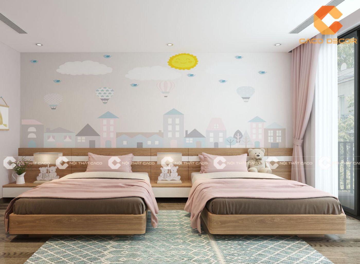 50 thiết kế nội thất phòng ngủ trẻ em đơn giản, cực đẹp 2024 14