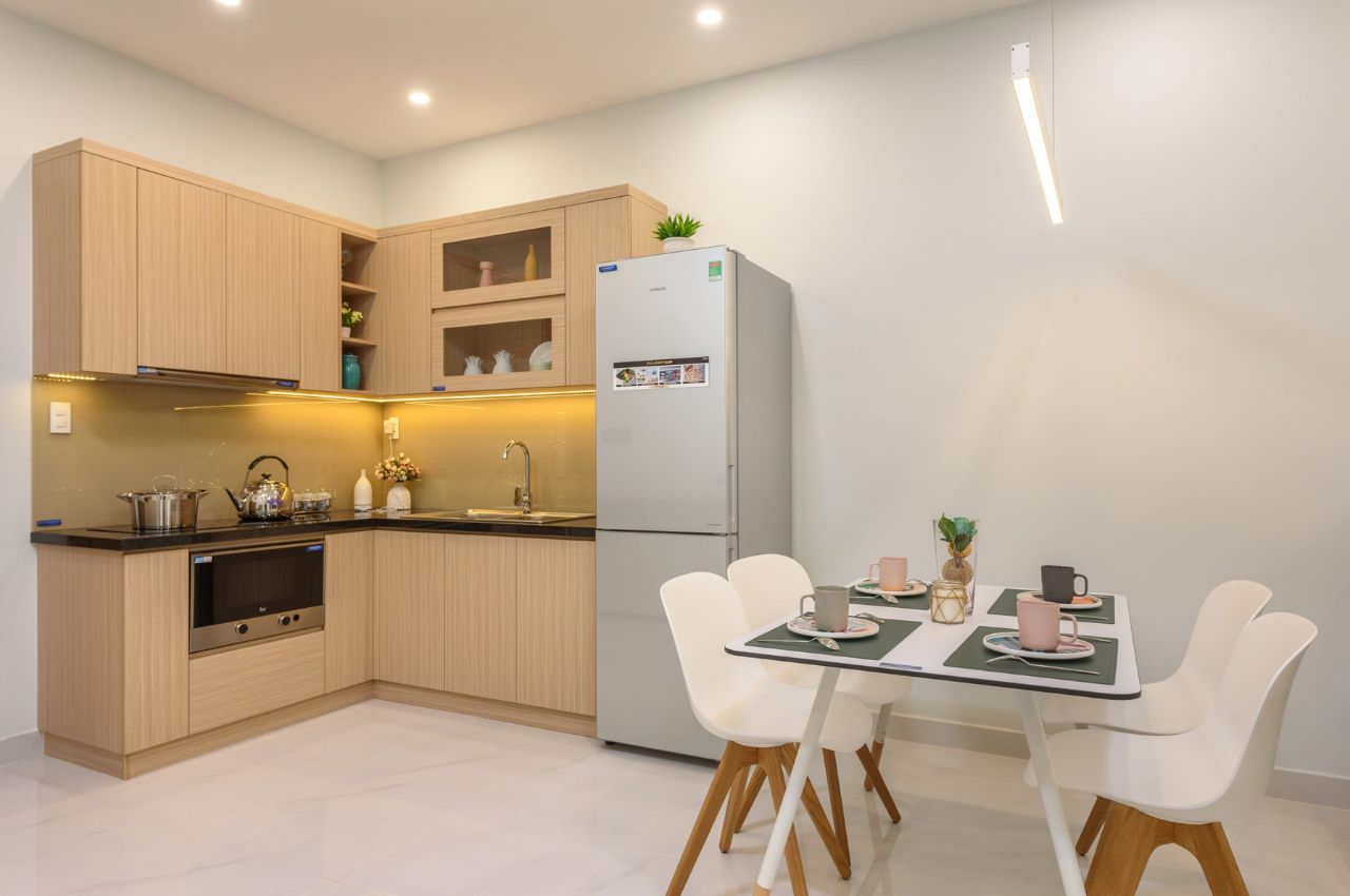 Thiết kế chung cư 45m2 với 2 phòng ngủ