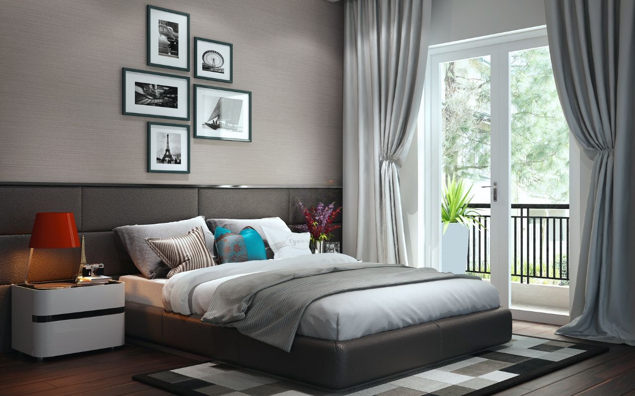Thiết kế ban công cho phòng ngủ sang trọng