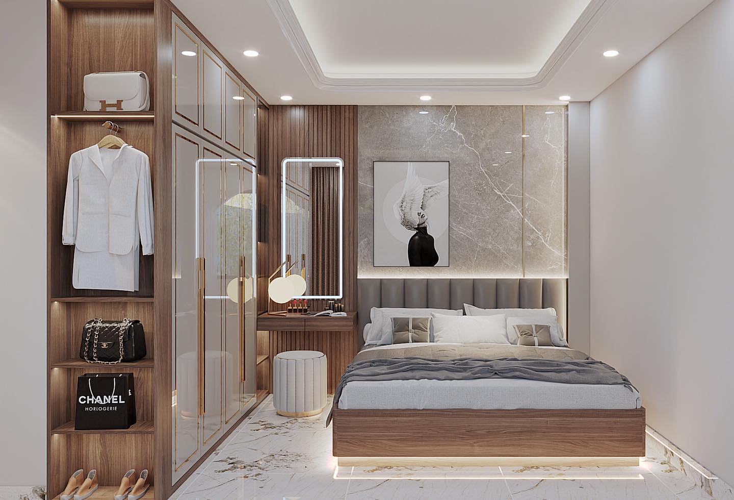 Thi công nội thất phòng ngủ 11