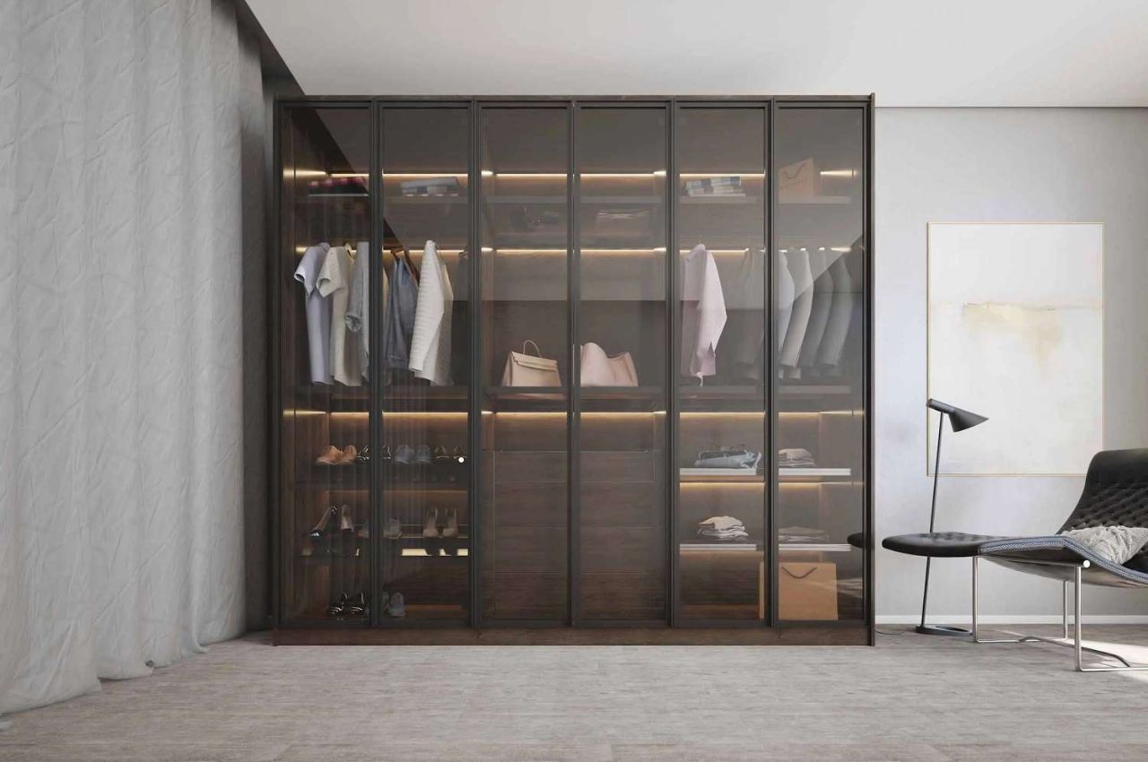 Tủ quần áo 5 cánh kính