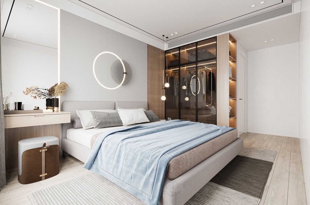 Thiết kế nội thất căn hộ 1 phòng ngủ theo phong cách Scandinavian