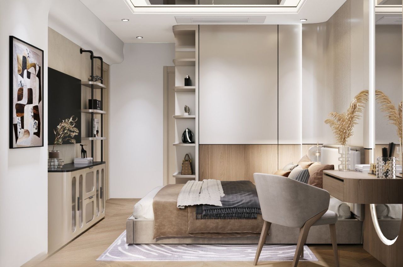 Ý tưởng thiết kế căn hộ 2 phòng ngủ độc đáo, ấn tượng