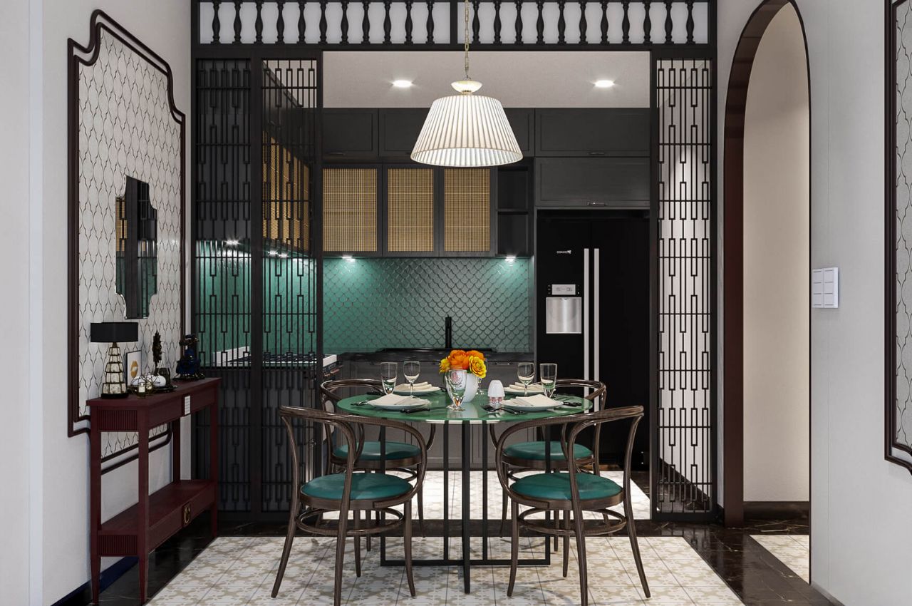 Thiết kế nội thất căn hộ chung cư theo phong cách Đông Dương ấn tượng