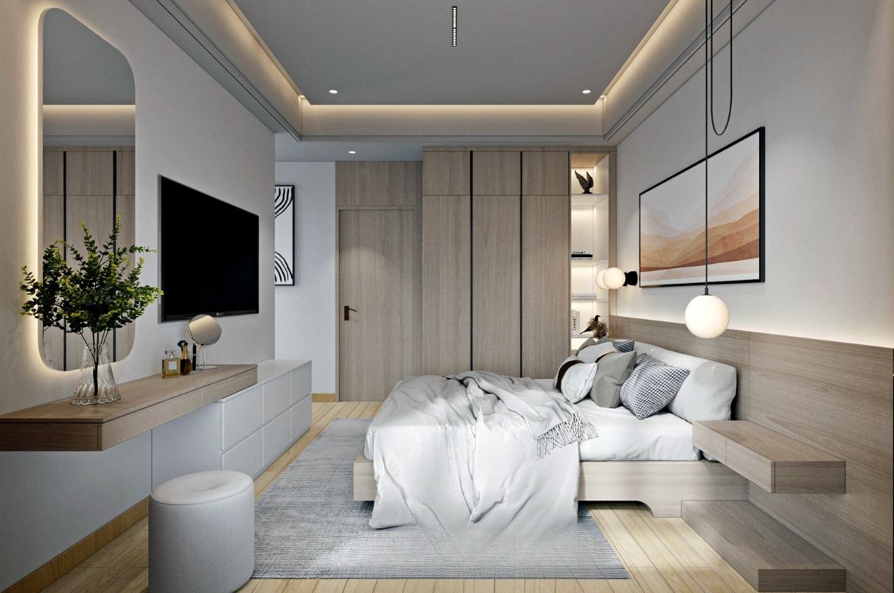 Cách bố trí phòng ngủ cho 2 người tiện nghi, khoa học