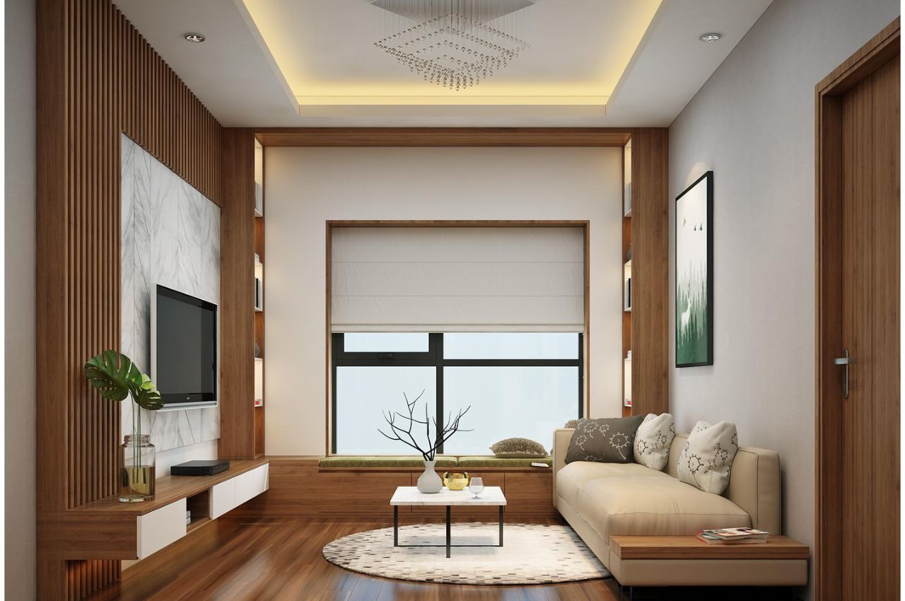 Thiết kế nội thất căn hộ 2 phòng ngủ hiện đại pha chút cổ điển