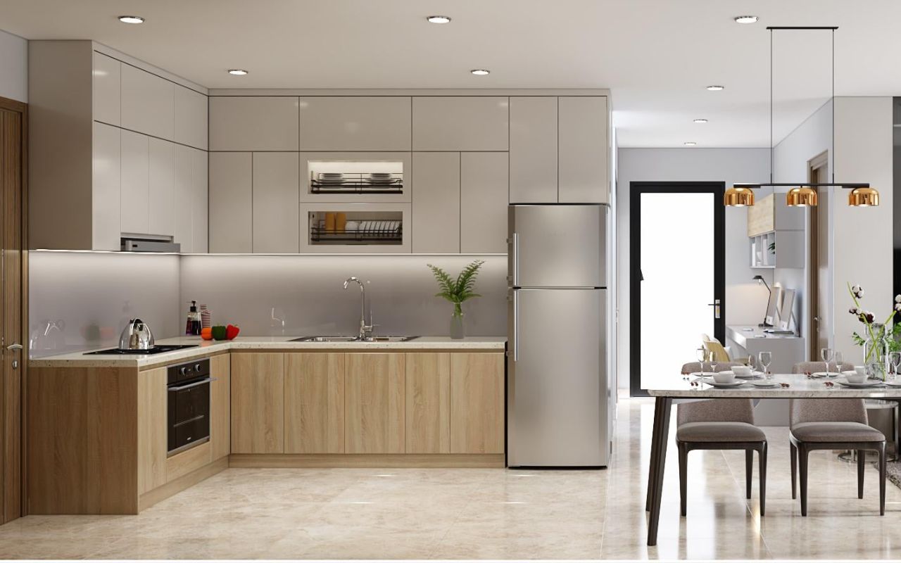 Thiết kế tủ bếp đứng cho không gian thêm sang trọng, tiện nghi và thời thượng 10