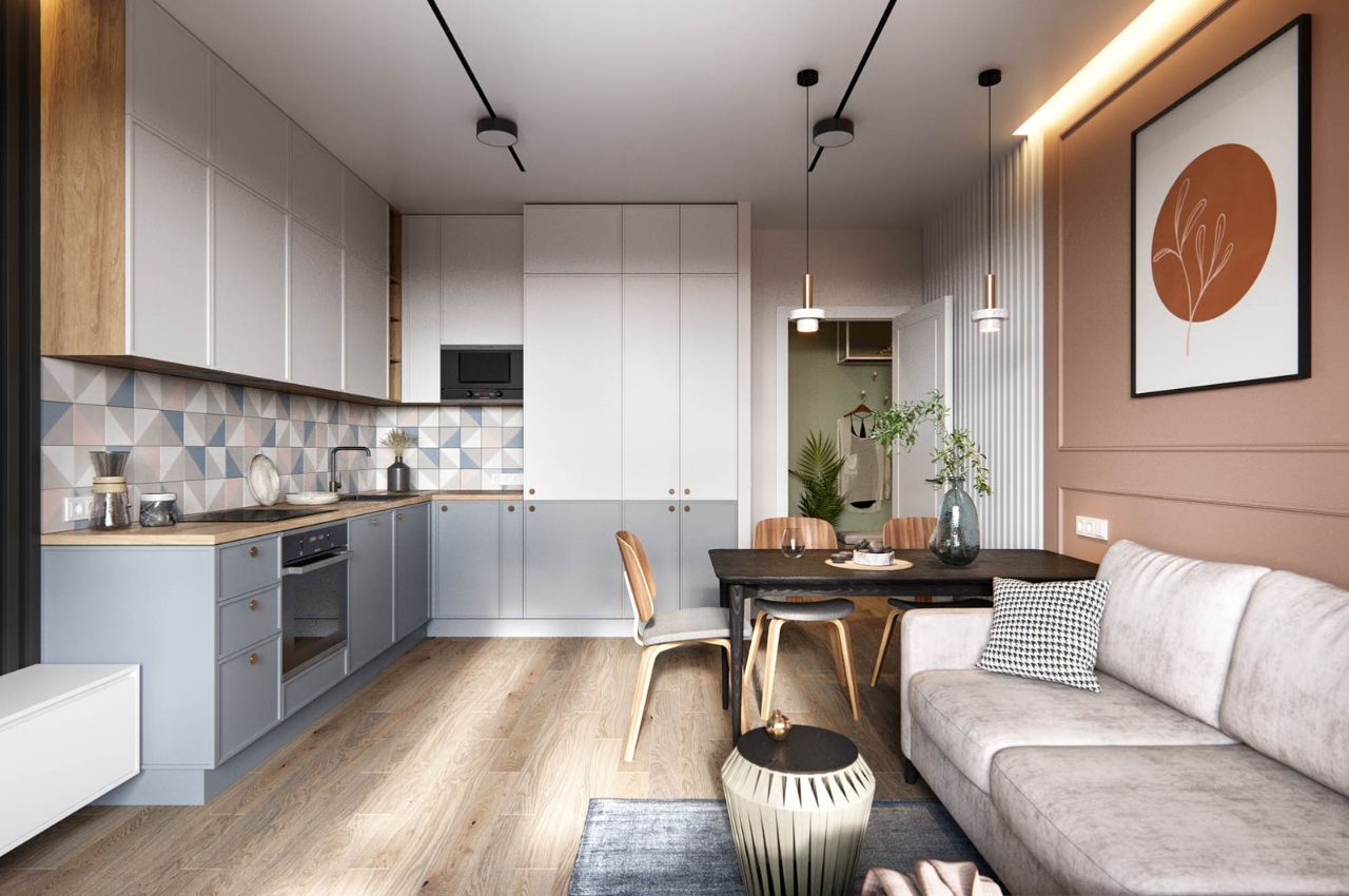 Tủ bếp màu xanh, xu hướng thiết kế mới năm 2023 16