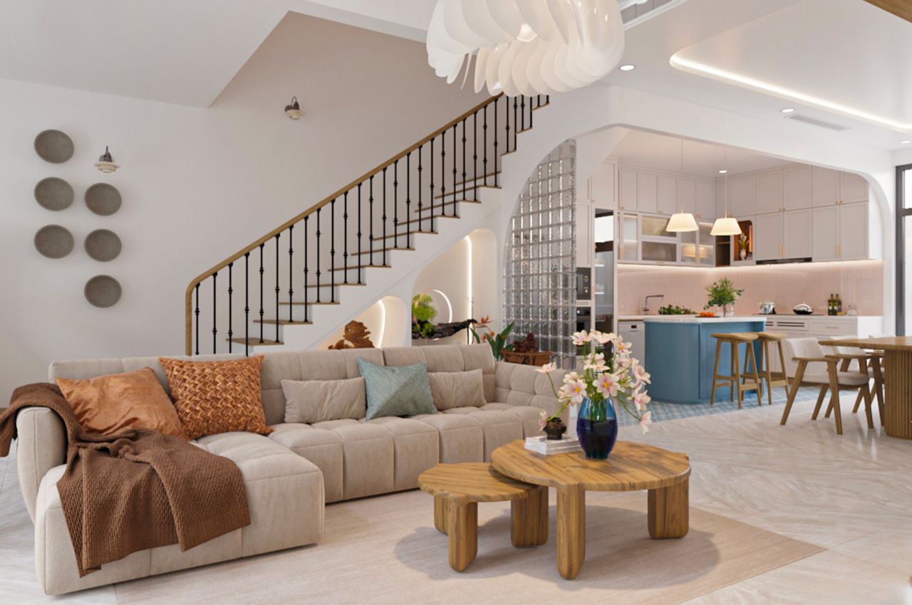 Có nên làm bếp dưới cầu thang không?