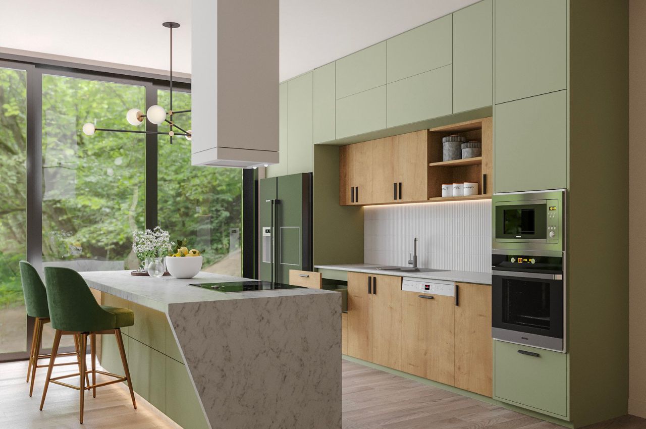 Vách ngăn phòng khách và bếp là gì?